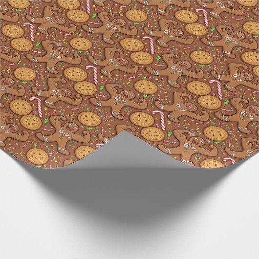 Gingerbread Flex 6-7 Meme Holiday Geschenkpapier (Ecke)