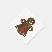 Gingerbread Frau Lady Weihnachtskoch Napkins Serviette (Ecke)