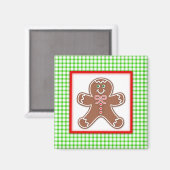 Gingerbread Friends Boy Magnet (Vorderseite/Rückseite)
