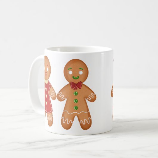 Gingerbread Friends Classic Tasse (Vorderseite Links)