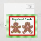 Gingerbread Friends Postkarte (Vorne/Hinten)