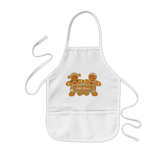 Gingerbread Fun - Anpassen Kinderschürze (Vorne)