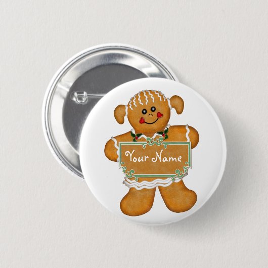Gingerbread Fun Button (Vorne & Hinten)