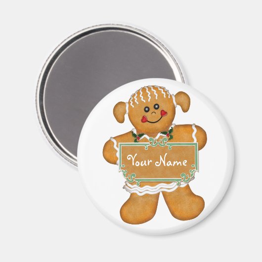 Gingerbread Fun Magnet (Vorderseite/Rückseite)