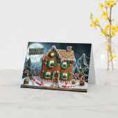 Gingerbread Gala Karte (Gelbe Blume)