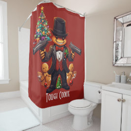 Gingerbread Gangster Duschvorhang