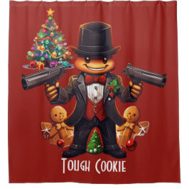 Gingerbread Gangster Duschvorhang