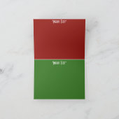 Gingerbread Gangster Feiertagskarte (Innenseite)