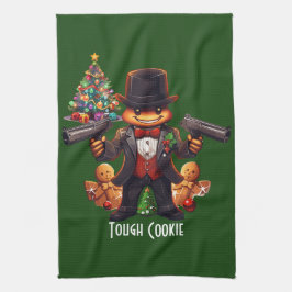 Gingerbread Gangster Geschirrtuch