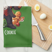 Gingerbread Gangster Geschirrtuch (Viertel Falte)