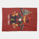 Gingerbread Gangster Geschirrtuch (Horizontal)