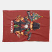 Gingerbread Gangster Geschirrtuch (Horizontal)