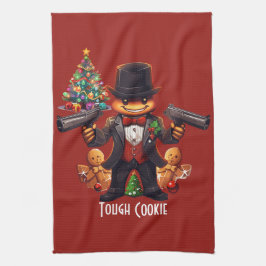 Gingerbread Gangster Geschirrtuch