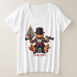 Gingerbread Gangster Große Größe T-Shirt