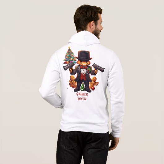 Gingerbread Gangster Hoodie (Schwarz voll)