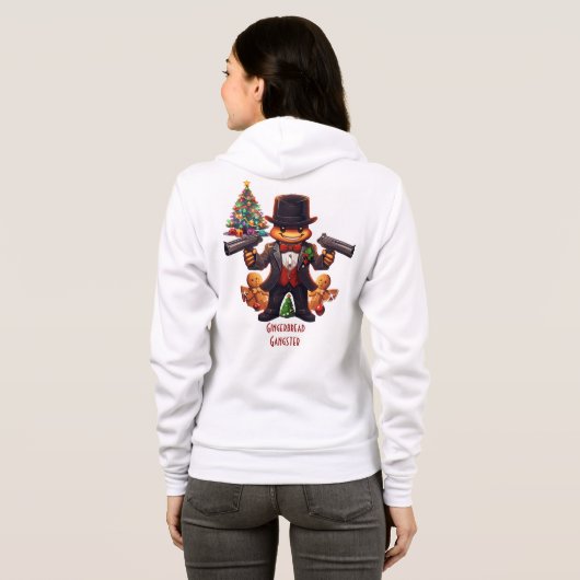 Gingerbread Gangster Hoodie (Schwarz voll)