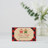 Gingerbread Gender Reveal Diaper Raffle Begleitkarte (Stehend Vorderseite)