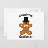 Gingerbread Gentleman Postkarte (Vorne/Hinten)