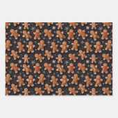 Gingerbread Gentlemen Geschenkpapier Set (Vorderseite 2)