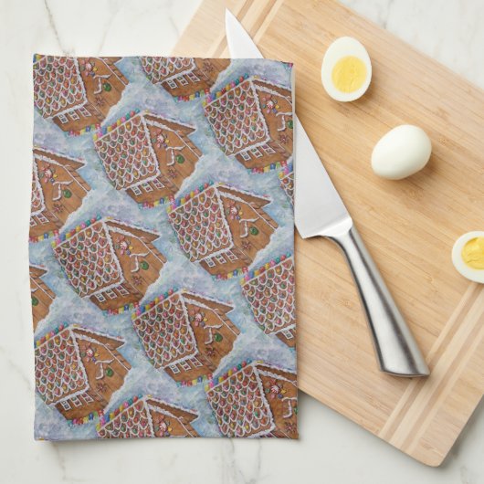 GINGERBREAD GESCHIRRTUCH (Viertel Falte)