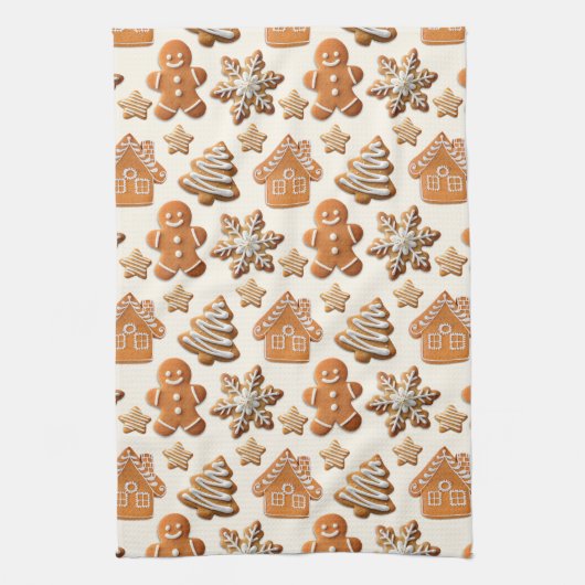 Gingerbread Geschirrtuch (Vertikal)