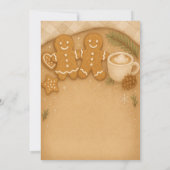 Gingerbread & Giggles Winter Party Invitation Einladung (Rückseite)