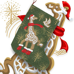 Gingerbread Giraffe/Dove Grosses Weihnachtsfest St Großer Weihnachtsstrumpf