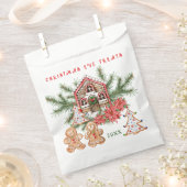 Gingerbread Girl Boy Candy Cane Weihnachten Geschenktütchen (Ausgeschnitten)