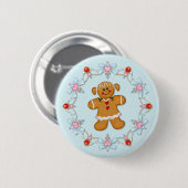 Gingerbread Girl Button (Vorne & Hinten)
