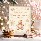 Gingerbread Girl Christmas Baby Dusche Gefallen Ze Poster