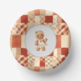 Gingerbread Girl Cookie Party Bowls Pappteller