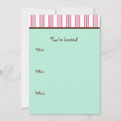 Gingerbread Girl Einladungen (Rückseite)