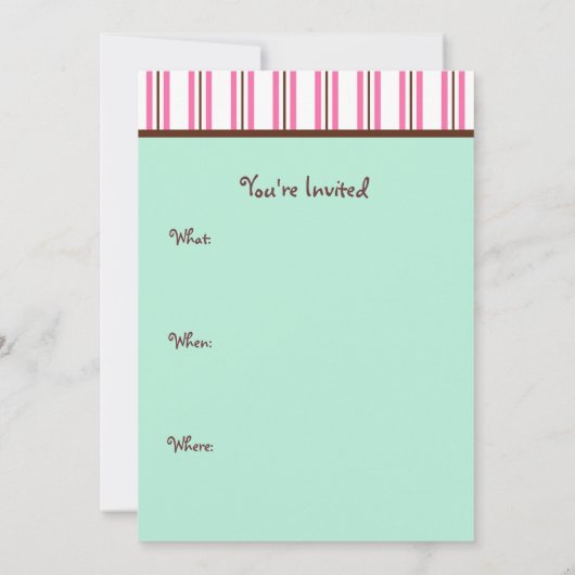 Gingerbread Girl Einladungen (Rückseite)