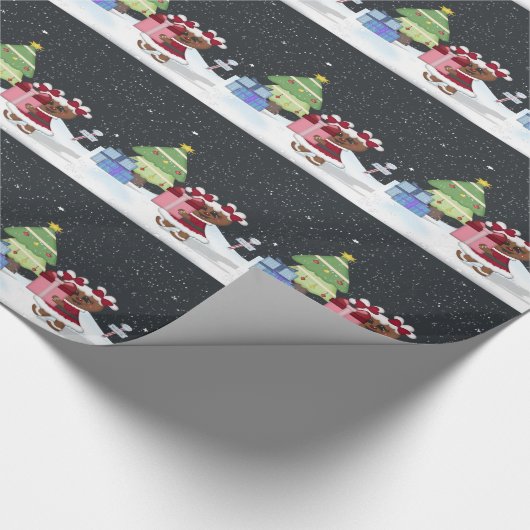 Gingerbread Girl Geschenkpapier (Ecke)