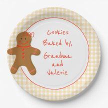 Gingerbread Girl Gingham Checked Homemade Bakery