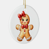Gingerbread Girl Keramik Ornament (Rechts)