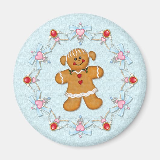Gingerbread Girl Magnet (Vorne)