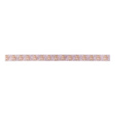 Gingerbread Girl Pink Glitter Satinband (Vorderseite)