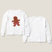 Gingerbread Girl T - Shirt (Design Vorderseite & Rückseite)