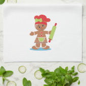 Gingerbread Girl Weihnachtshandtuch Handtuch (Gefaltet)