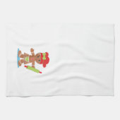 Gingerbread Girl Weihnachtshandtuch Handtuch (Horizontal)