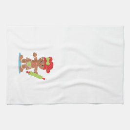 Gingerbread Girl Weihnachtshandtuch Handtuch