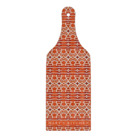 GINGERBREAD Glasspaddel Schneidebrett (Vorderseite)