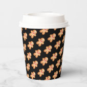 Gingerbread Gnome Anpassen von Farbe und Text Pappbecher (Rückseite)