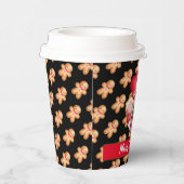 Gingerbread Gnome Anpassen von Farbe und Text Pappbecher (Rechts)