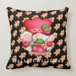 Gingerbread Gnome Anpassen von Text und Farbe 20"X Kissen