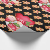 Gingerbread Gnome - Farbe anpassen Geschenkpapier (Ecke)