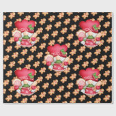 Gingerbread Gnome - Farbe anpassen Geschenkpapier (Flach)