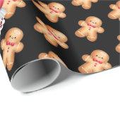 Gingerbread Gnome - Farbe anpassen Geschenkpapier (Rolleneckpunkt)