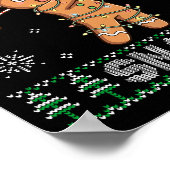 Gingerbread Golf Christmas Cookie Oh Snap Santa Ug Poster (Ecke)